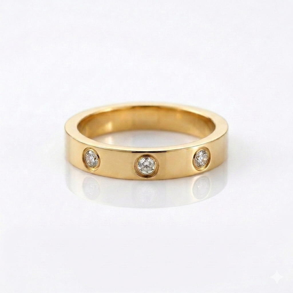 Gold Eternity Band Ring (sample)